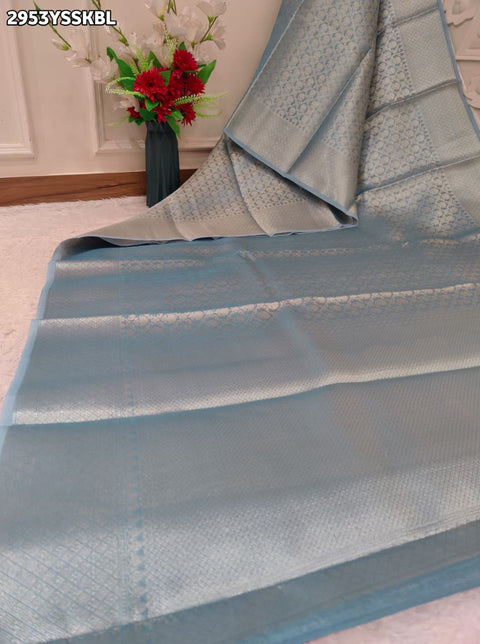 KcPc New Premium Banarasi Style Tissue Silk Saree with Classy Finish  NSC