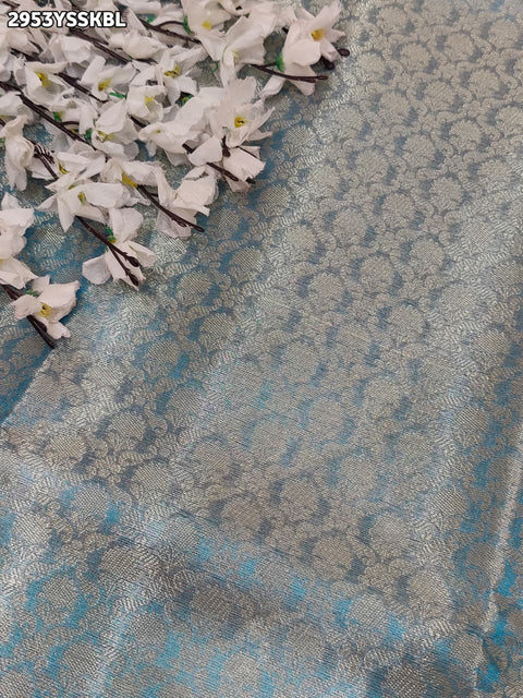 KcPc New Premium Banarasi Style Tissue Silk Saree with Classy Finish  NSC