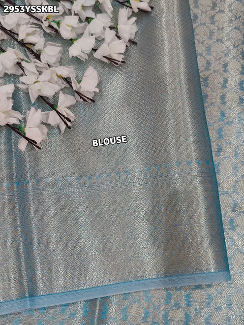 KcPc New Premium Banarasi Style Tissue Silk Saree with Classy Finish  NSC