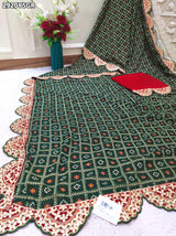 By Bandhani Saree With Festive Wear