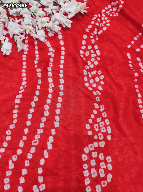 KcPc New Elegant Art Silk Bandhani Saree for Festive Wear & Mangal Path  SUL
