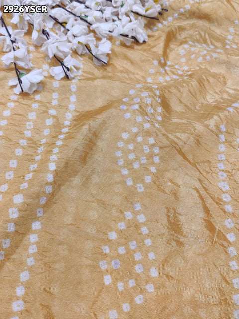 KcPc New Traditional Bandhani Style Saree in Premium Art Silk  SUL