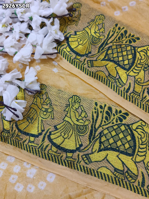 KcPc New Traditional Bandhani Style Saree in Premium Art Silk  SUL