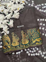 By Bandhani Saree With Festive Wear 