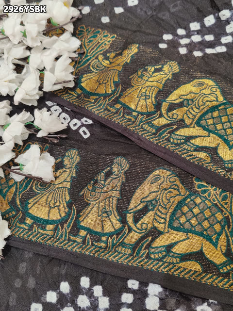 KcPc New Elegant Art Silk Saree in Classic Bandhani Look  SUL