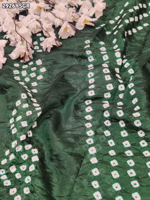 KcPc New Art Silk Bandhani Saree – Perfect Festive Wear  SUL