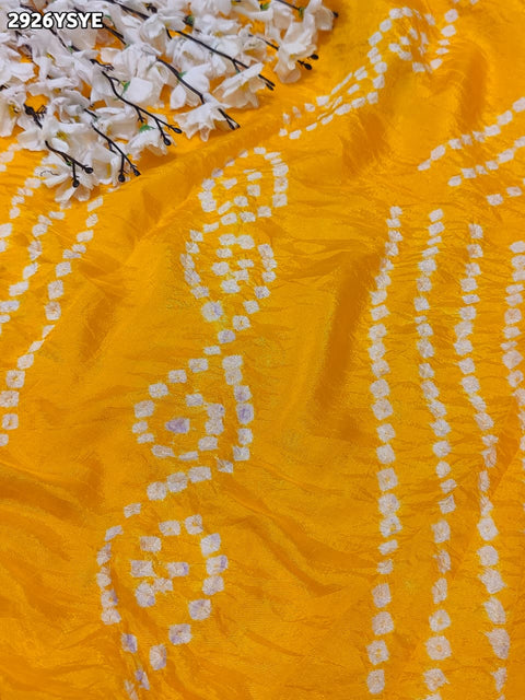 KcPc New Traditional Bandhani Style Saree in Premium Art Silk  SUL