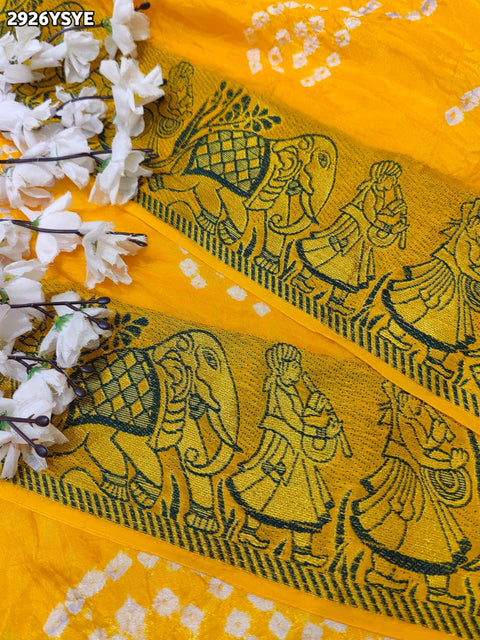 KcPc New Traditional Bandhani Style Saree in Premium Art Silk  SUL