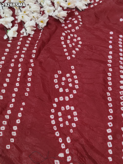KcPc New Timeless Bandhani Style Saree for Special Occasions  SUL
