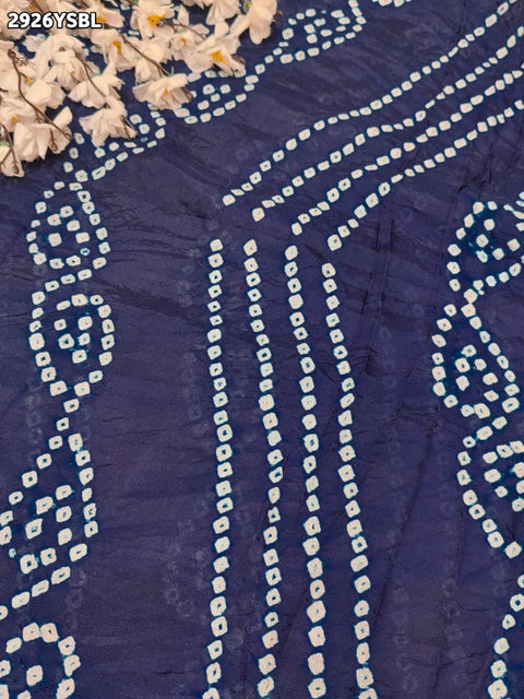 KcPc New Festive Ready Art Silk Saree with Traditional Bandhani Work  SUL