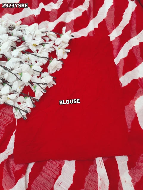 KcPc New Lightweight Chiffon Saree in Leheriya Design Casual Wear  SUL