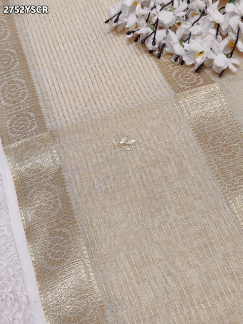 KcPc New Elegant Kota Doriya Special Saree with Gota Patti Embellishment  AMT