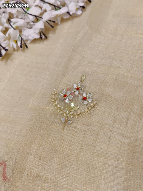 KcPc New Elegant Kota Doriya Special Saree with Gota Patti Embellishment  AMT