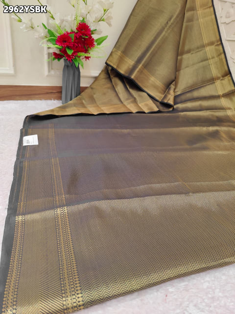 KcPc New Elegant Banarasi Style Tissue Silk Saree for Party & Office Wear  NDA