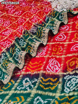 By Bandhani Saree With Wedding Wear 