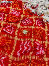 By Bandhani Saree With Wedding Wear 