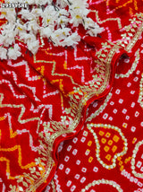 By BandhaniSaree With Traditional Wear 