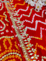 By BandhaniSaree With Traditional Wear 