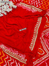By BandhaniSaree With Traditional Wear 