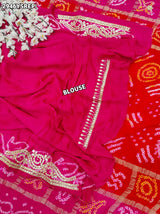 KcPc New Royal Bandhani Gaji Silk Saree with Gota Patti Wedding & Festive CollectionPRF