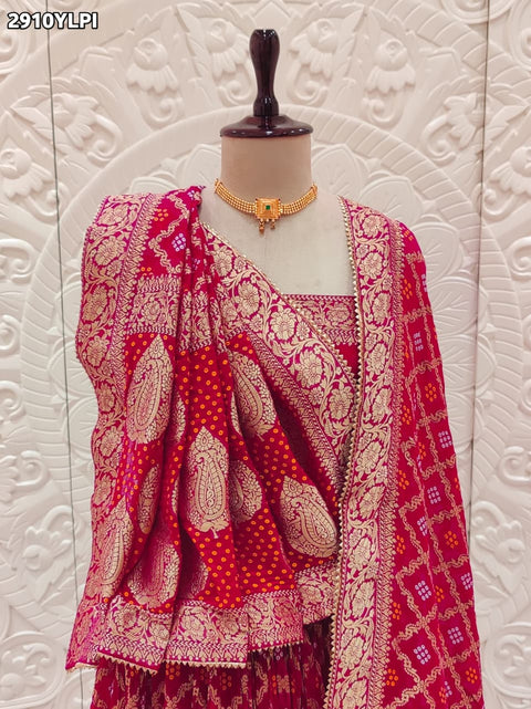 KcPc New Premium Khaddi Georgette Lehenga in Banarasi Zari Design   SFS