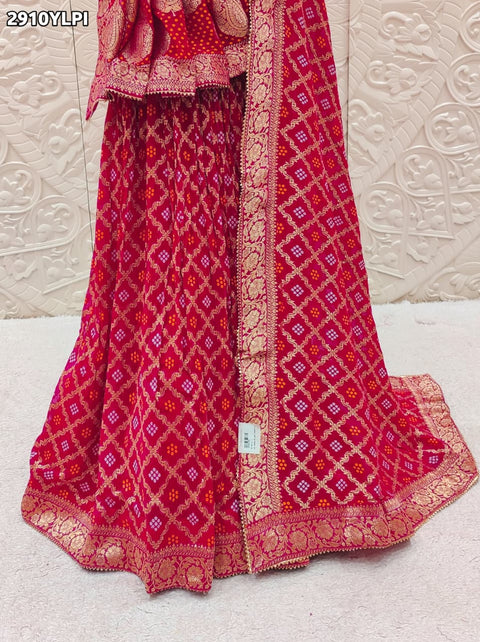 KcPc New Premium Khaddi Georgette Lehenga in Banarasi Zari Design   SFS