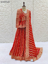 By Banarasi Lehenga With Traditional Wear