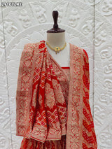 By Banarasi Lehenga With Traditional Wear