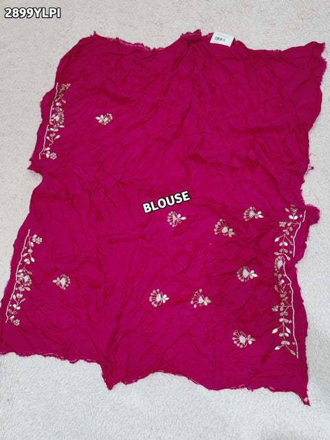 KcPc New Traditional Chinon Silk Lehenga with Cutdana Gota Patti Work Lehanga KSF