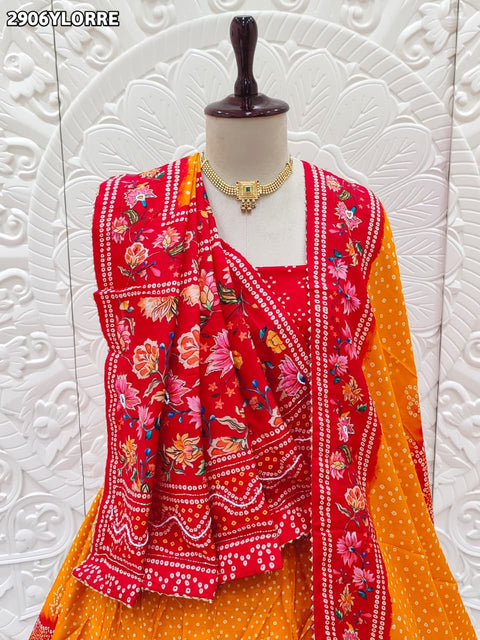 KcPc New Beautiful Printed Crepe Silk Lehenga for Traditional Occasions   SFS
