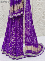 By Bandhani Lehenga With Traditional Wear