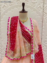 By Bandhani Lehenga With Traditional Wear