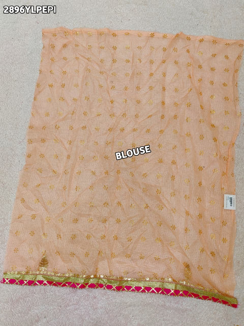 KcPc New Elegant Kota Doria Bandhani Lehenga with Gota Patti Work  SSB