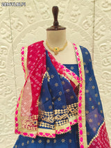 By Bandhani Lehenga With Traditional Wear