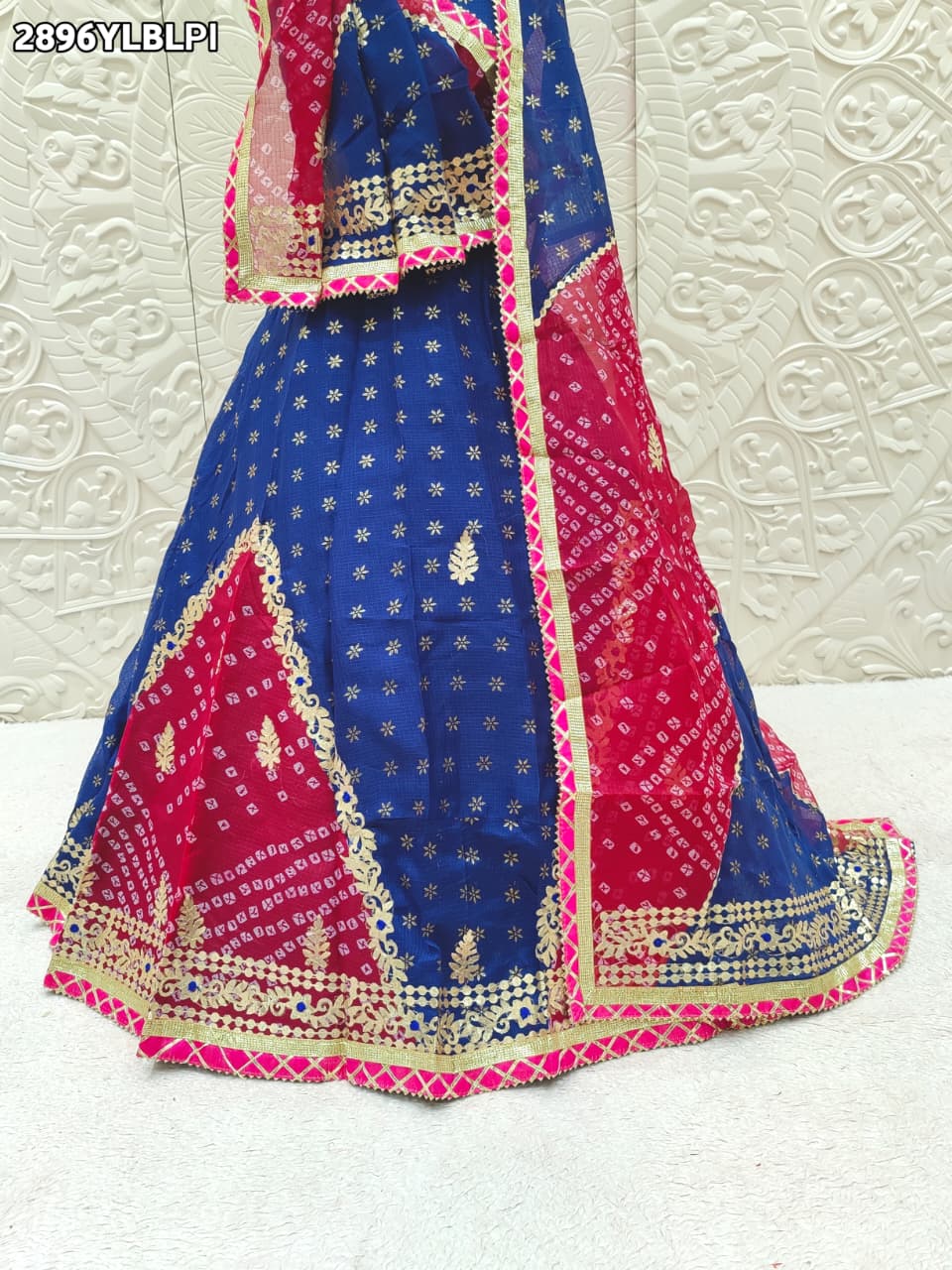 By Bandhani Lehenga With Traditional Wear