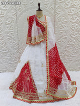 By Bandhani Lehenga With Traditional Wear