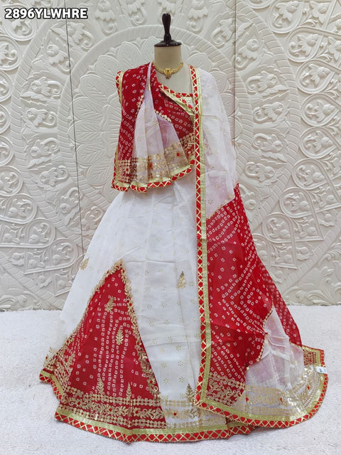 KcPc New Premium Kota Doria Lehenga with Handcrafted Gota Patti  SSB
