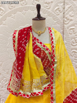 By Bandhani Lehenga With Traditional Wear
