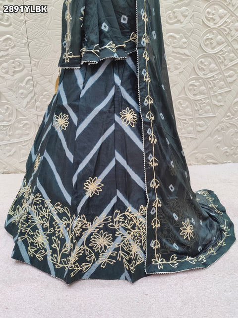 KcPc New Elegant Festive Chinon Lehenga with Handcrafted Gota Patti Detailing  SSB