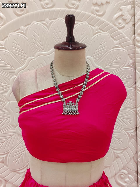 KcPc New Royal Traditional Lehenga in Cotton Silk with Gota Touch   SSB