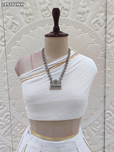 KcPc New Cotton Silk Festive Lehenga with Traditional Gota Work SSB