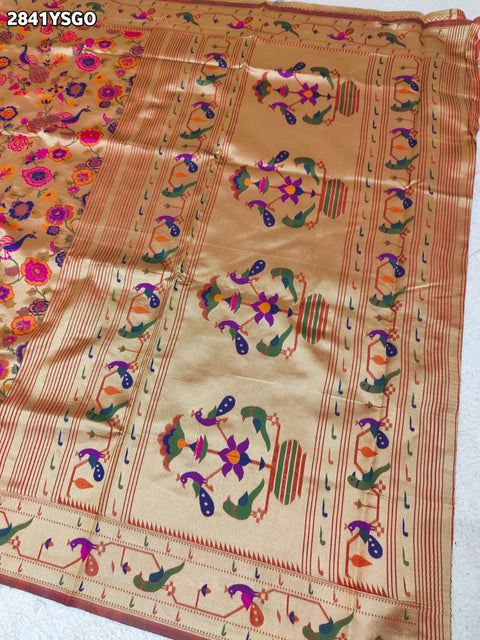 KcPc Graceful Banarasi Silk Saree with Kalamkari Touch DC