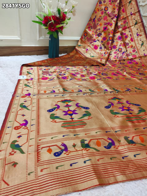 KcPc Graceful Banarasi Silk Saree with Kalamkari Touch DC