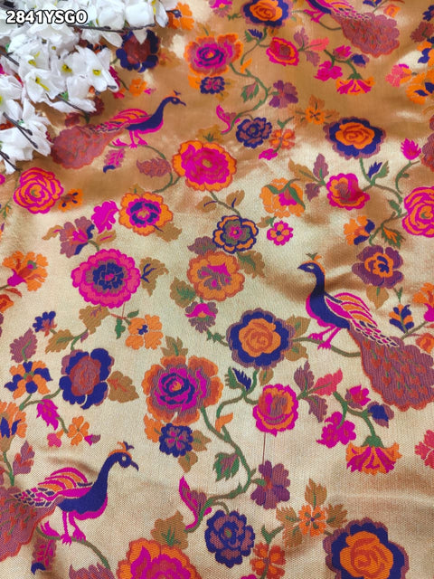 KcPc Graceful Banarasi Silk Saree with Kalamkari Touch DC