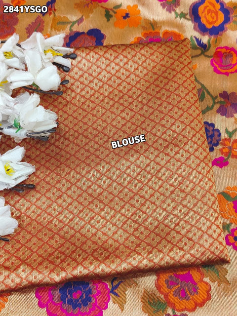 KcPc Graceful Banarasi Silk Saree with Kalamkari Touch DC