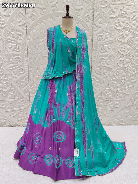 KcPc New Designer Chinon Silk Lehenga with Handcrafted Cutdana Work GSM