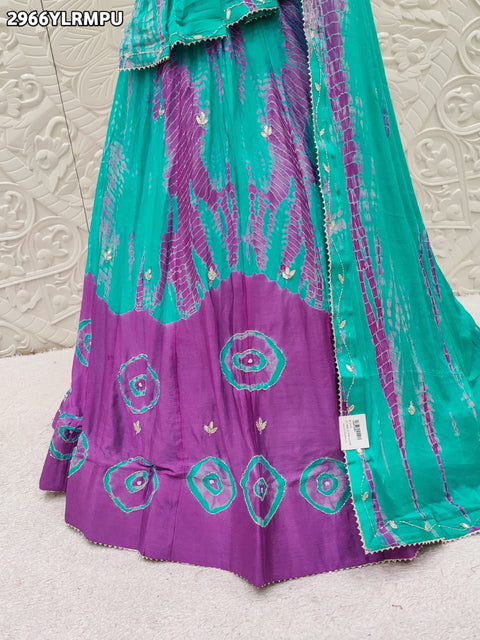 KcPc New Designer Chinon Silk Lehenga with Handcrafted Cutdana Work GSM