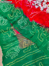 By Bandhani Saree With Festivel Wear 