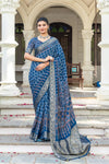 By Ajrakh Saree With Festive Wear