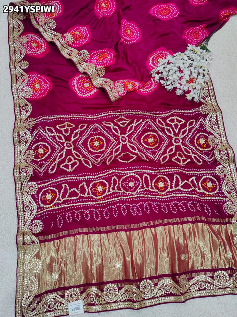 By Bandhani Saree With Wedding Wear 